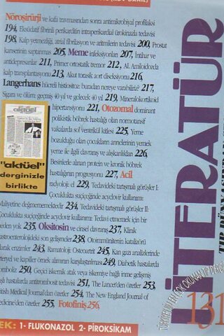 Literatür Tıp Dünyasından Seçmeler / 1995