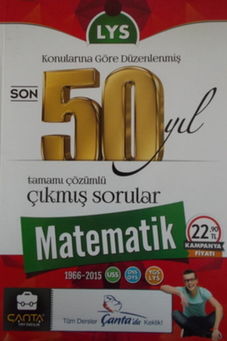 LYS Son 50 Yıl Matematik Tamamı Çözümlü Çıkmış Sorular