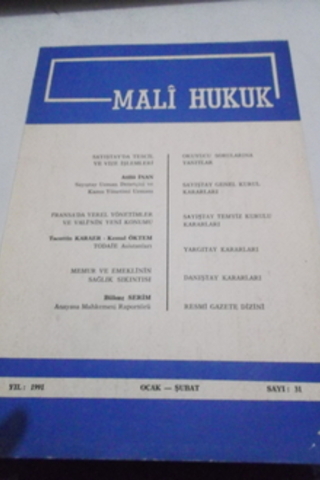 Mali Hukuk 1991 / 31