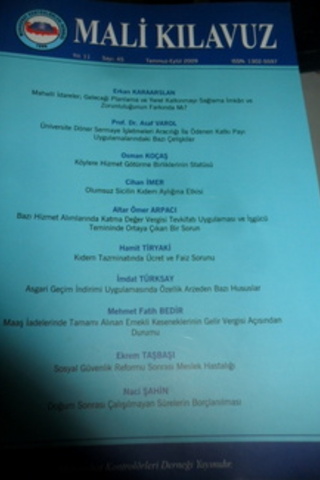 Mali Kılavuz 2009 / 45