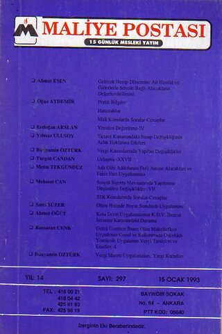 Maliye Postası 1993/ 297