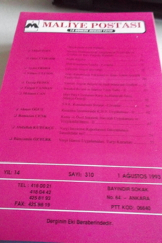 Maliye Postası 1993 / 310