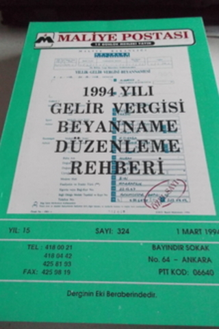 Maliye Postası 1994 / 324