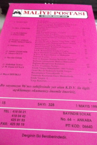 Maliye Postası 1994 / 334