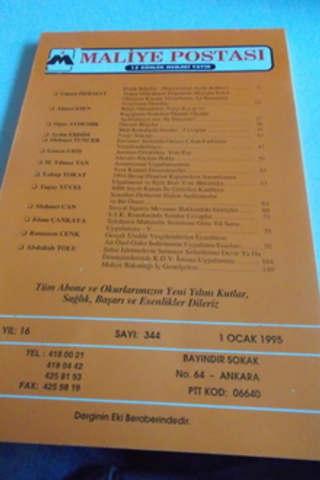 Maliye Postası 1995 / 344