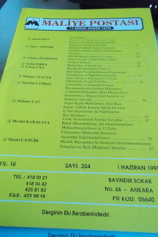 Maliye Postası 1995 / 354
