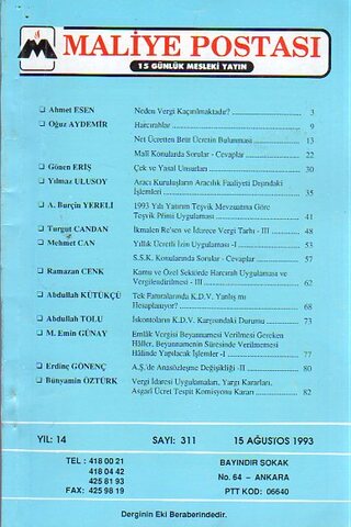 Maliye Postası 1998/ 331