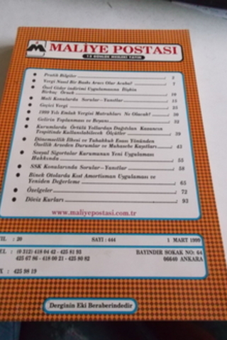 Maliye Postası 1999 / 444