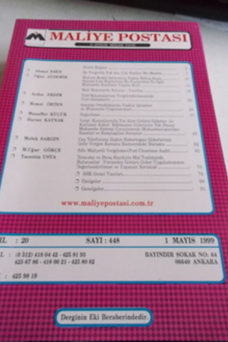 Maliye Postası 1999 / 448