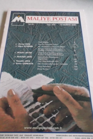 Maliye Postası 2000 / 475