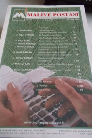 Maliye Postası 2000 / 485