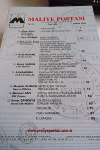Maliye Postası 2000 / 486