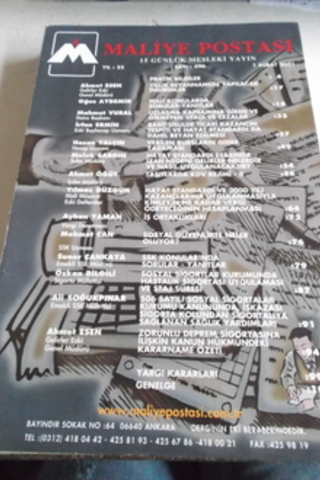 Maliye Postası 2001 / 490