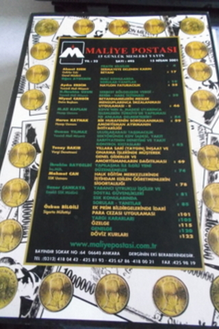 Maliye Postası 2001 / 495