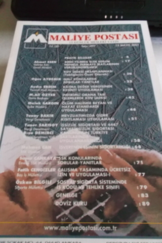 Maliye Postası 2001 / 497