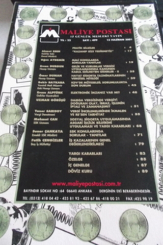 Maliye Postası 2001 / 499