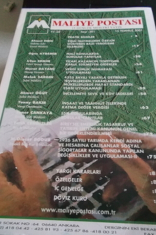 Maliye Postası 2001 / 501