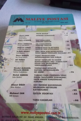 Maliye Postası 2002 / 516