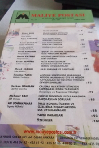 Maliye Postası 2002 / 520
