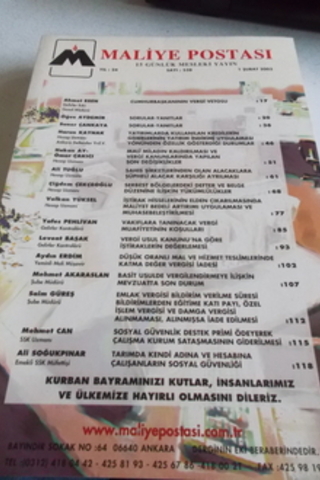 Maliye Postası 2003 / 538