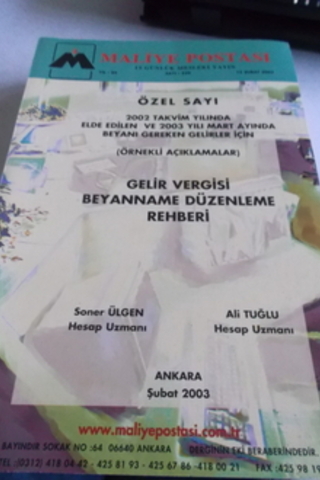Maliye Postası 2003 / 539