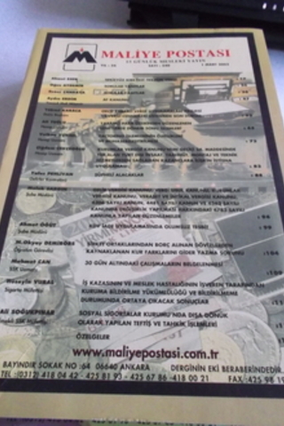Maliye Postası 2003 / 540