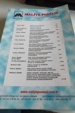 Maliye Postası 2003 / 550