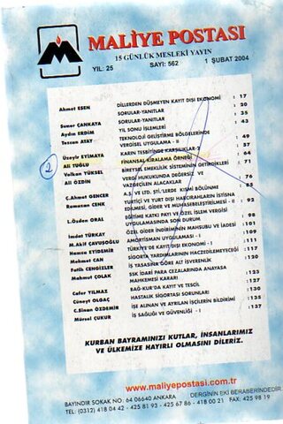 Maliye Postası 2004 / 562
