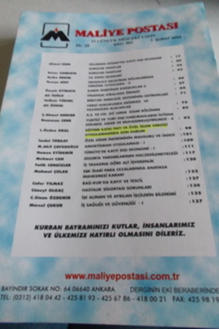 Maliye Postası 2004 / 562
