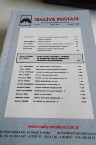 Maliye Postası 2004 / 564