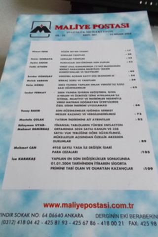 Maliye Postası 2004 / 567