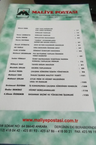 Maliye Postası 2004 / 571