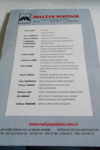 Maliye Postası 2004 / 578