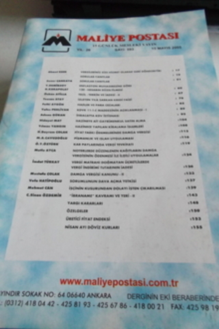 Maliye Postası 2005 / 593