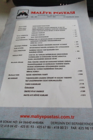 Maliye Postası 2005 / 595