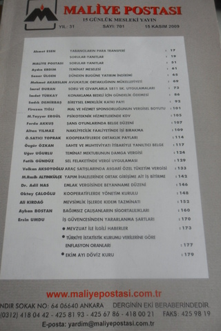 Maliye Postası 2009/701