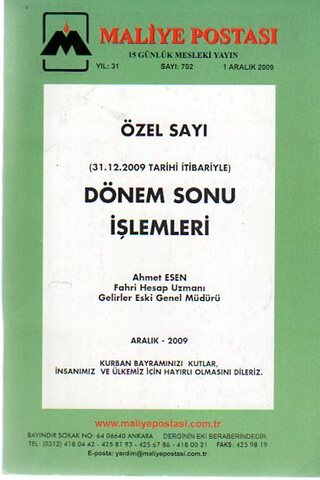 Maliye Postası 2009 / 702