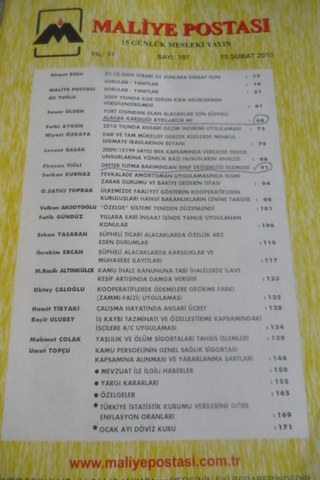 Maliye Postası 2010/707
