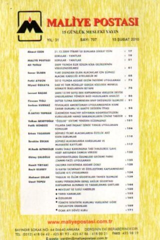 Maliye Postası 2010/ 707