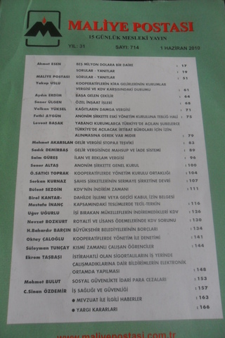 Maliye Postası 2010/714