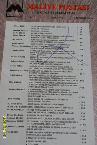 Maliye Postası 2010 / 716