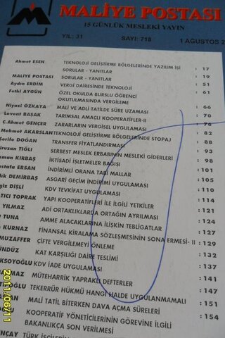 Maliye Postası 2010 / 718