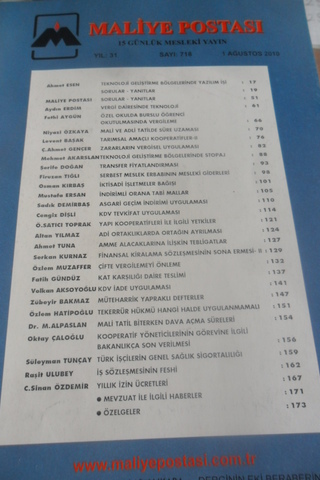 Maliye Postası 2010/718