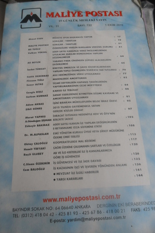 Maliye Postası 2010/722