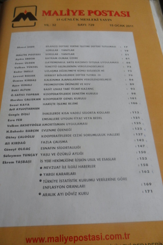Maliye Postası 2011/729
