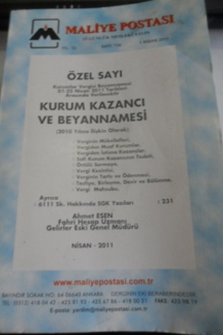 Maliye Postası 2011 / 734