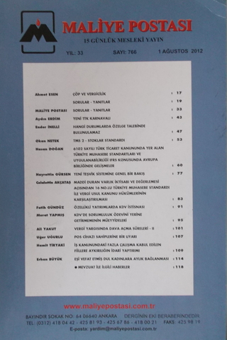 Maliye Postası 2012/766