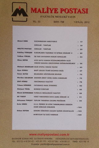 Maliye Postası 2012/768