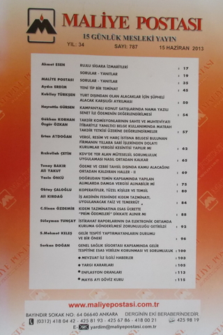 Maliye Postası 2013/787