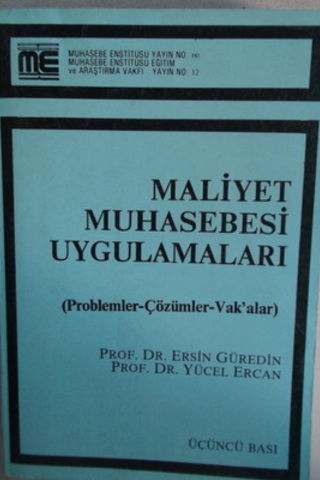 Maliyet Muhasebesi Uygulamaları Ersin Güredin